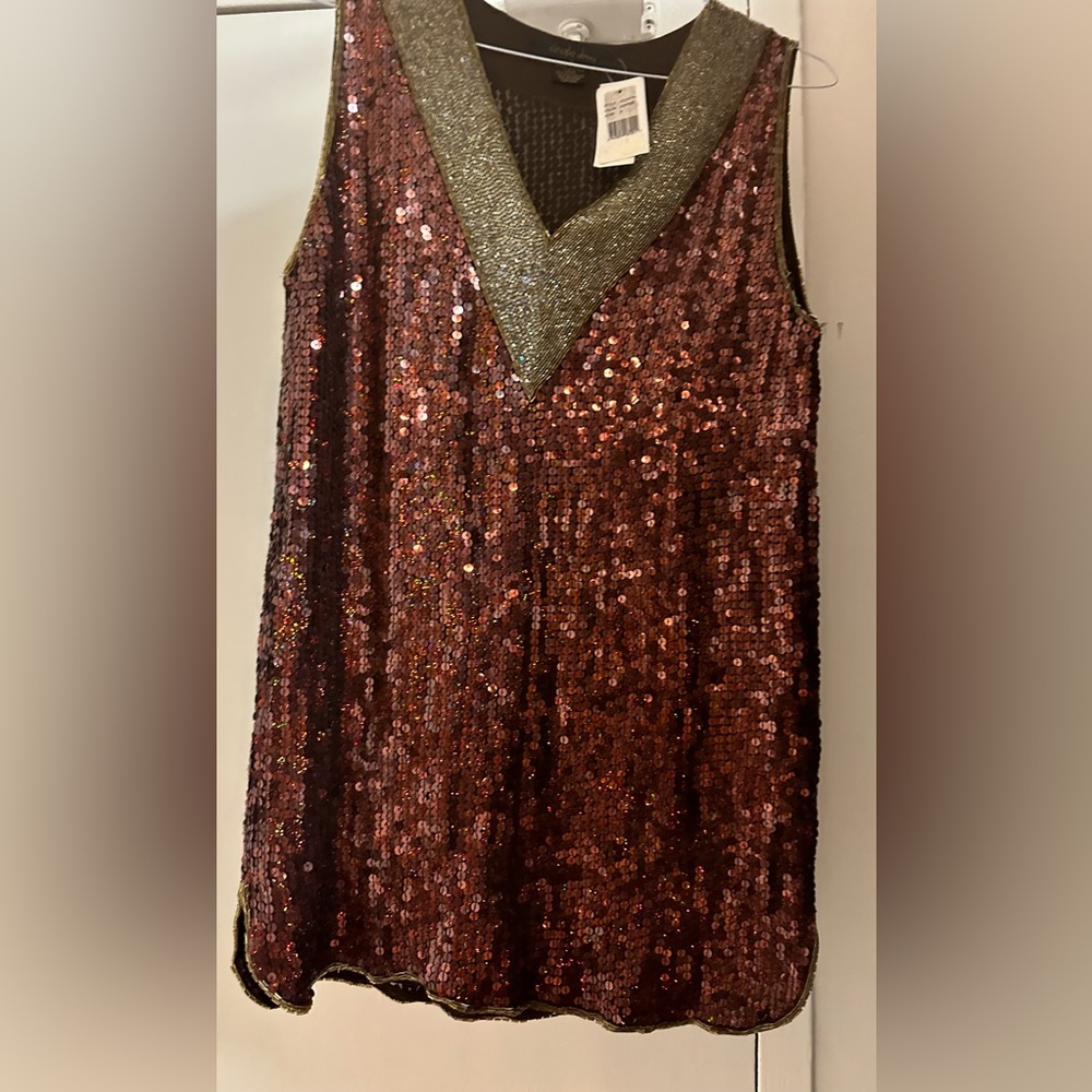 Sequin dress with tag